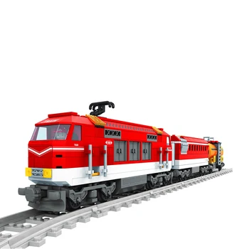 

588Pcs City Series Train Compatible Lepining Tracks Building Blocks Railroad Conveyance Kids Model Bricks Toys For Children