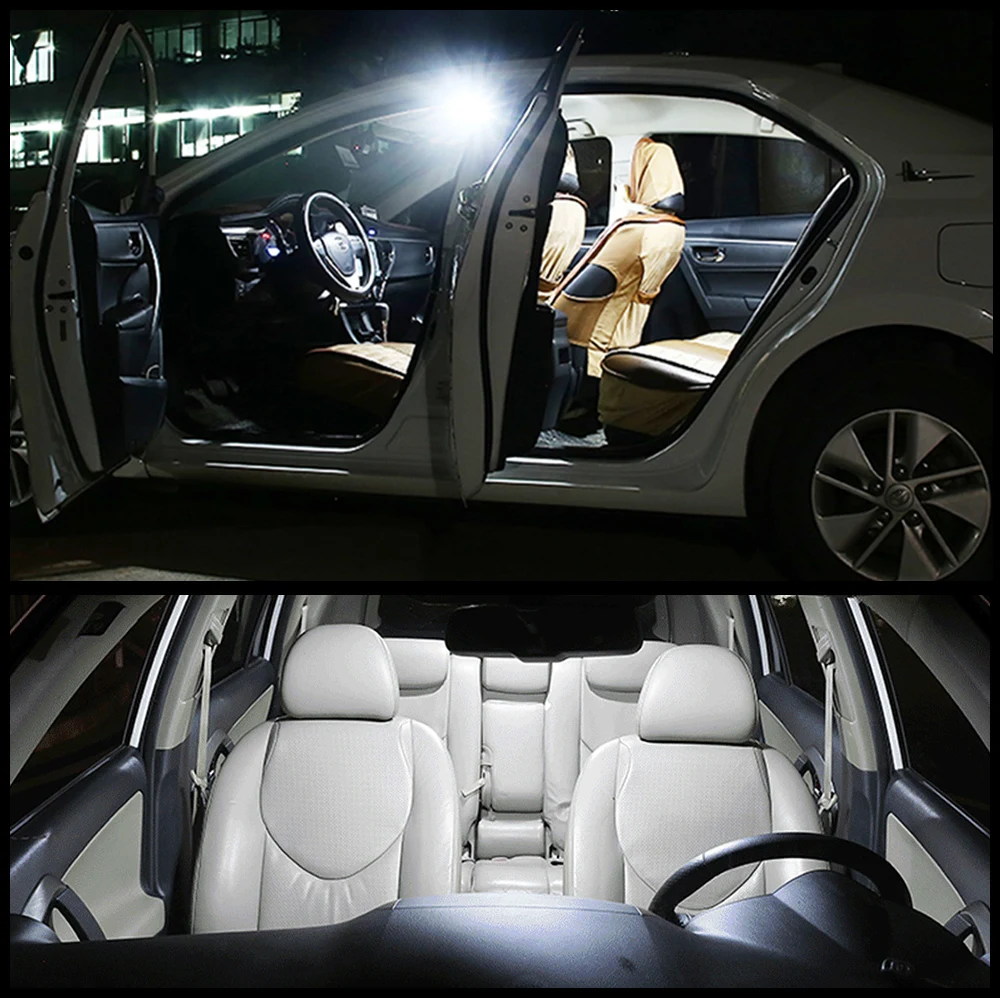  Teptdirio Kit de 13 luces LED para interiores de automóvil, luz  de mapa de cúpula de maletero, apto para Seat Leon MK1 1M 1M1 Hatchback  1999-2006 accesorios de coche : Automotriz