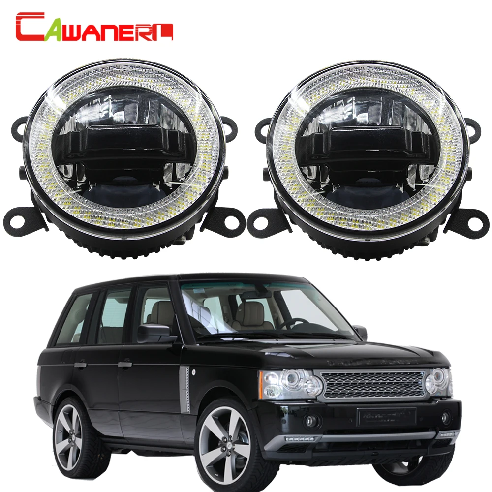 Cawanerl Автомобильный светодиодный противотуманный светильник, дневные ходовые огни DRL Angel Eye 12 В для Land Rover Range Rover III SUV(LM) 2009 2010 2011 2012