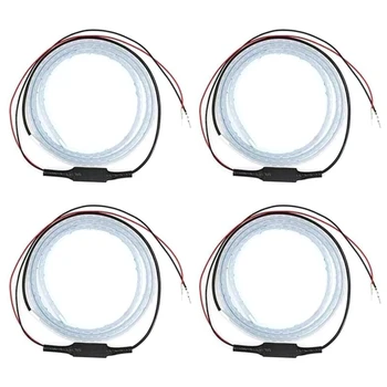 

LED Strip Light Interior Decor Open Warning 12V Flashing Intelligent Decoder Car Door Safety Silicone Anti Collision Welcome