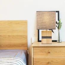 Деревянная основа маленькая настольная лампа простой лучший выбор для подарка детская комната E27 гостиничная комната настольная лампа дешевая цена