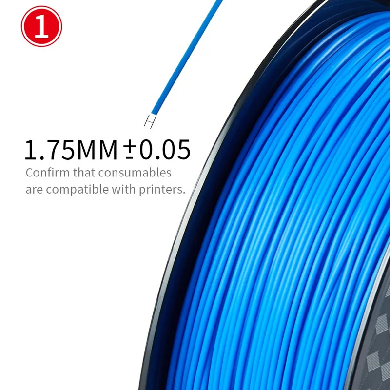 Material de Impressão Easythreed Azul Impressora Filamento 1.75mm 0.5 kg Pla Impressão Caneta Suprimentos Acessórios Plástico 3d 5 Computador e Escritório