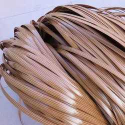 Matériau de tissage synthétique plat en rotin, bande en plastique PE pour panier en rotin, outil de réparation de tricot de chaise de meubles 70M x 8mm 
