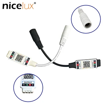 

DC5V 12V 24V Bluetooth Wireless Controller RGB RF LED Controller 4pin for 5050 2813 Pixel Led Strip