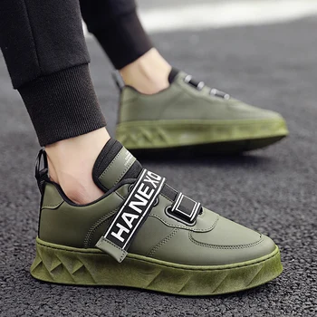 

OLOMM New product Hot SaleMen's Casual Shoes Pu Leathable Comfortable OutdoorMen Fashion Sneakers Non-slip Rubber Zapatos Hombre