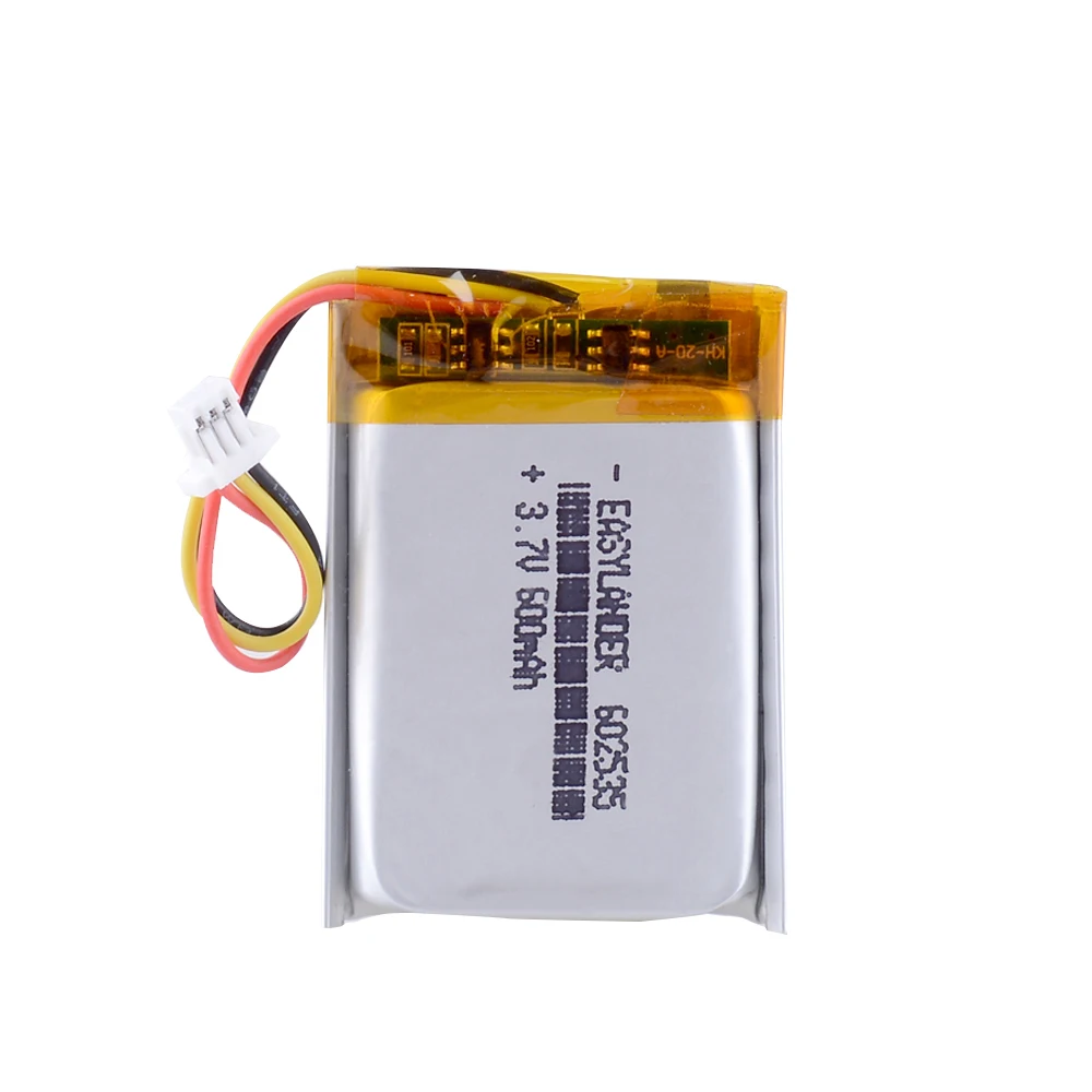 2021 New Batteries Polymer Lithium Battery 3.7 V,600mah 602535 For Yi Smart Dash Cam Ce Fcc Rohs