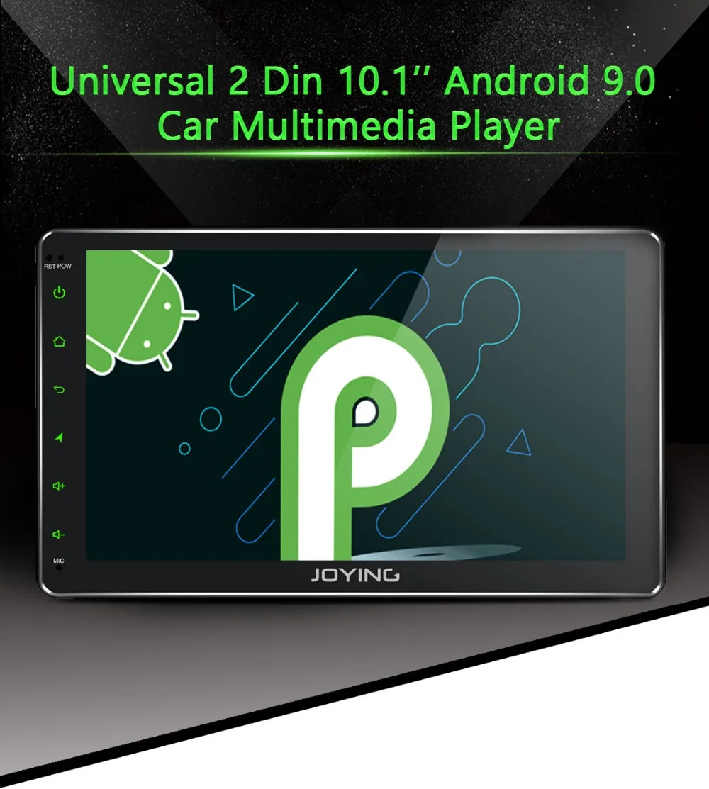 Top JOYING 2 din car radio player Android 9.0 head unit car Multimedia 10.1"IPS DSP GPS receiver autoradio SWC universal autoradio 9