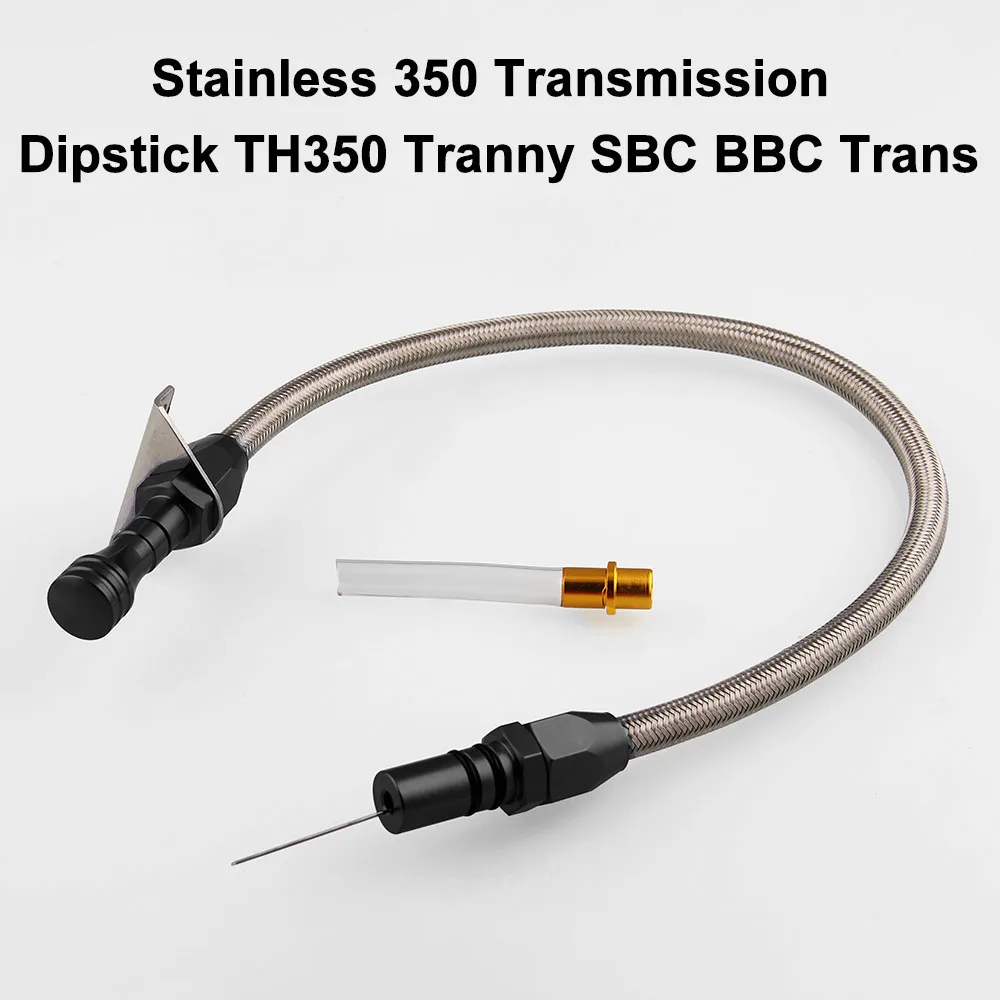 Fit Chevy 700R4 SBC BBC гибкий Нержавеющий щуп коробки передач брандмауэр крепление