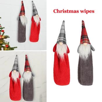 

Christmas Hanging Towel Faceless Old Man Soft Cotton Velvet Towel Hand Wipe Cloth Kitchen Cleaning Cloth Christmas Decoration