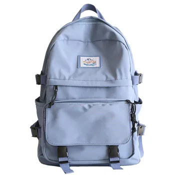 

Big Women Backpacks School Bags for Teenage Girls Green Fresh College Style High Schoolbag Student Nylon Bookbags Teen Bag Pack