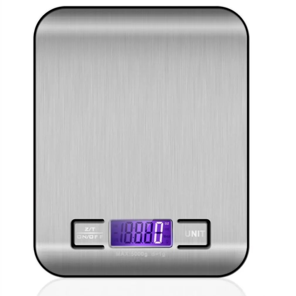 

Stainless Steel Kitchen Scale Electronic Weighing 5Kg 10Kg Household Kitchen Scale Food Mini Gram Scale Jewelry Said