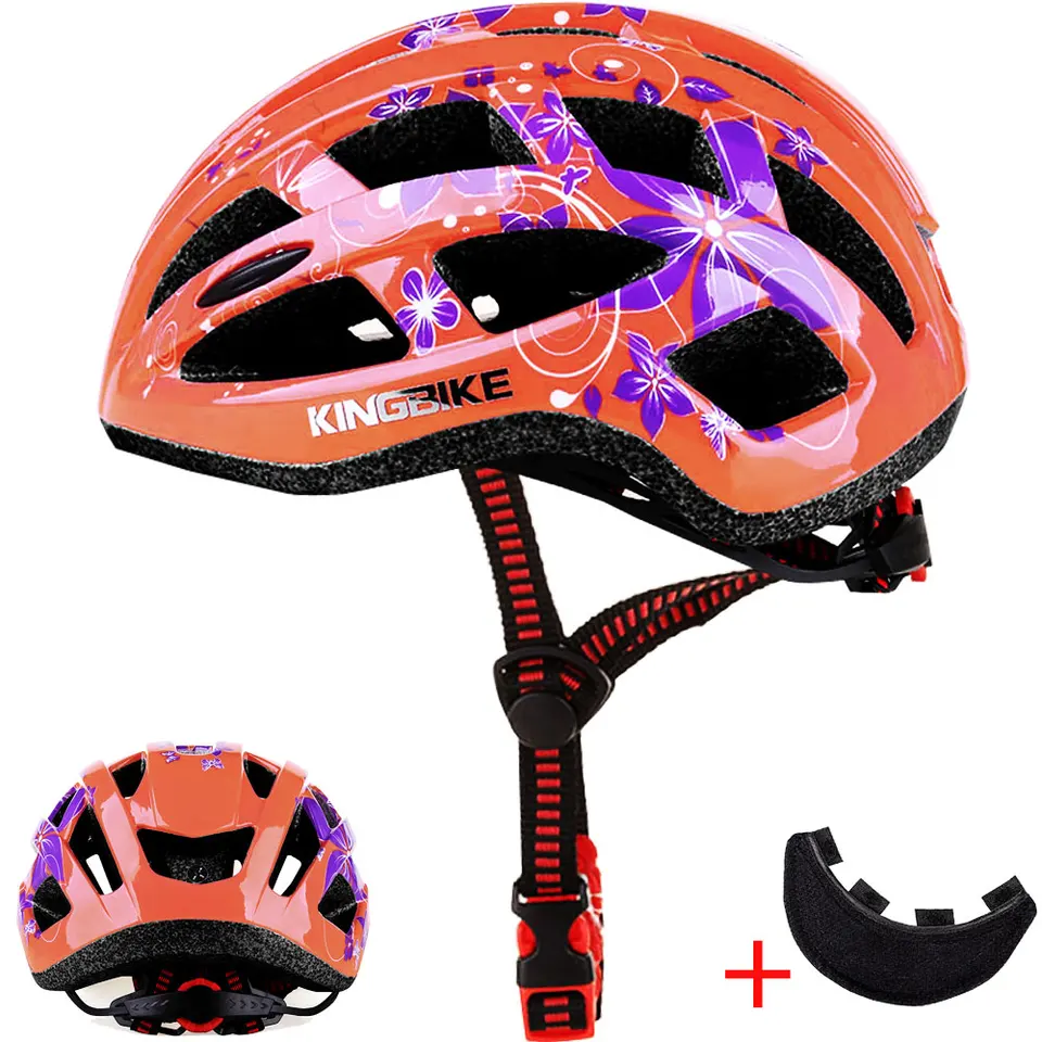 orange road bike helmet