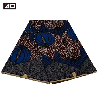

ACI 6 Yards New African Ankara Fabrics Tissu Africain Batik Nigeria Wax Print Fabric Hot Veritable Wax African Fabric For Lady