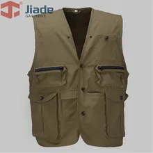 Jiade оснастка жилет Мульти-карман жилет функциональность жилет оснастка жилет
