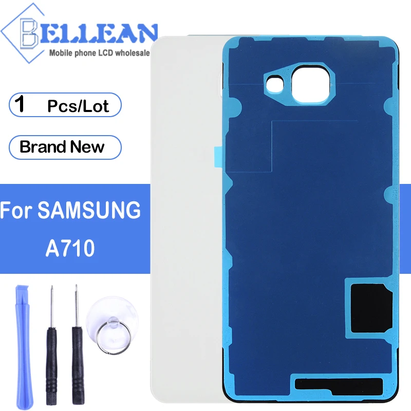 1 шт. Dinamico A7 2016 Задняя стеклянная крышка для Samsung Galaxy A710 батареи дверь Корпус чехол