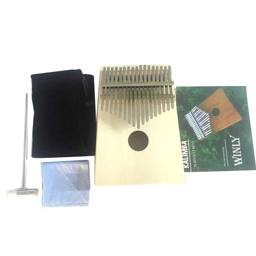 17 клавиш дерево калимба большой палец Mbira Пальчиковое пианино для начинающих музыкальный инструмент детские игрушки