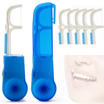 

NEW Dental Floss Holder Tooth Cleaning Portable Teeth Oral Care Tool Household Travel
