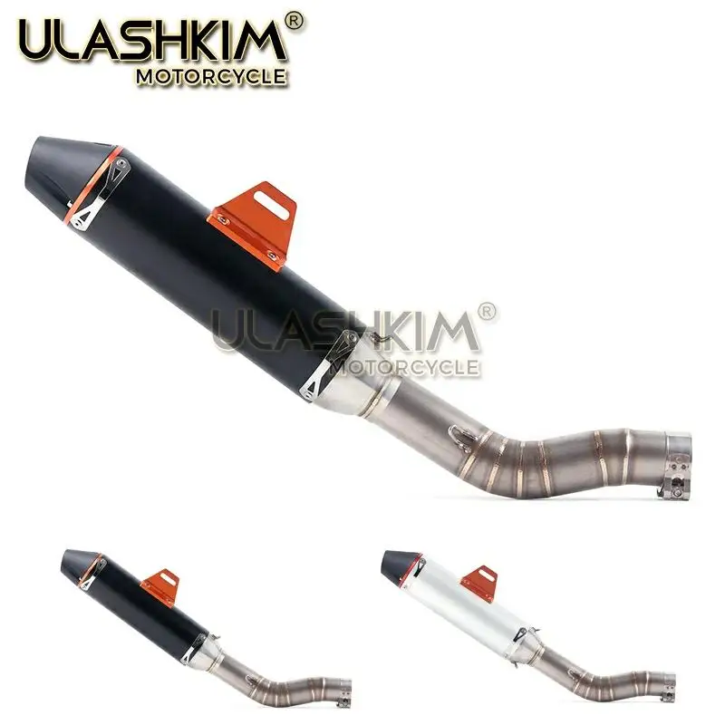 Motorcycle Full System Exhaust Escape Muffler Middle Link Pipe Slip On For suzuki GSXR1000 GSX R1000 GSXR 1000 2003-2006