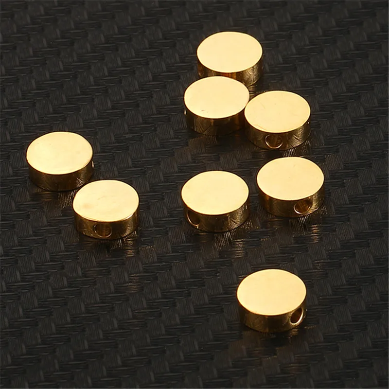 

20PCS/lot Stainless Steel Slide Silver Gold Color Round Charms Flat Round Blank Stamping Tag Pendants Charms Fit Diy Jewelry