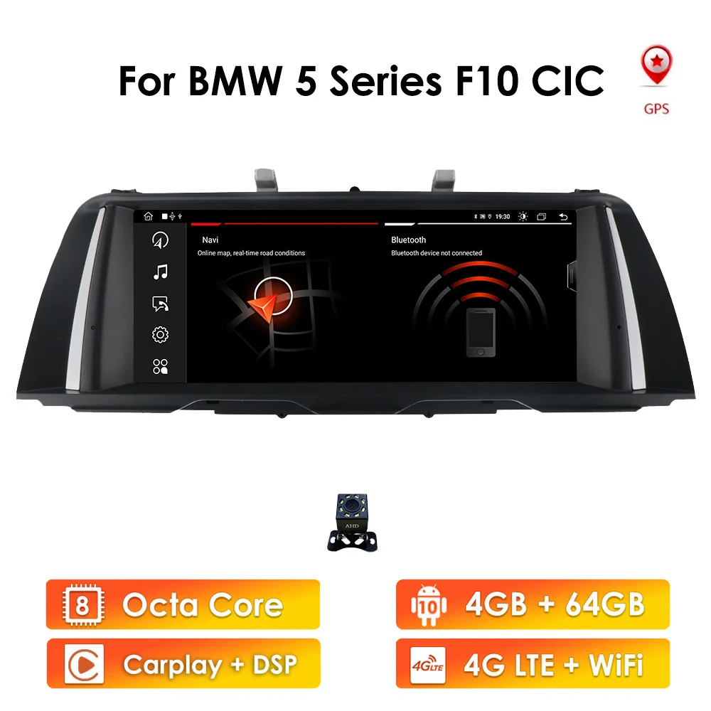10.25 Android10 Car GPS Radio Multimedia Player For BMW F10 F11 520i 525i 528i 2011 2012 original CIC MASK System Navigator