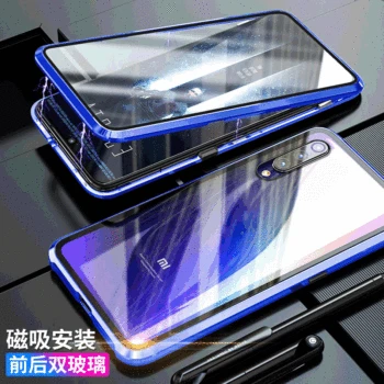 

Nohon Magnetic Phone Case for Xiaomi Redmi8 Redmi Note 8 Pro Double Side Tempered Glass