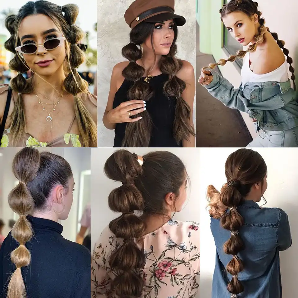 Shangke Bubble Fonar Hvost Pricheska Dlya Devochek Sinteticheskij Shnurok Milye Kosichki Chernyj Korichnevyj 5 Dliny Aliekspress