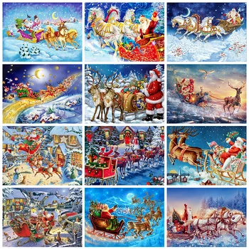 

Evershine 5D DIY Diamond Painting Santa Claus Full Square Diamond Embroidery Cross Stitch Mosaic Christmas Decorations For Home