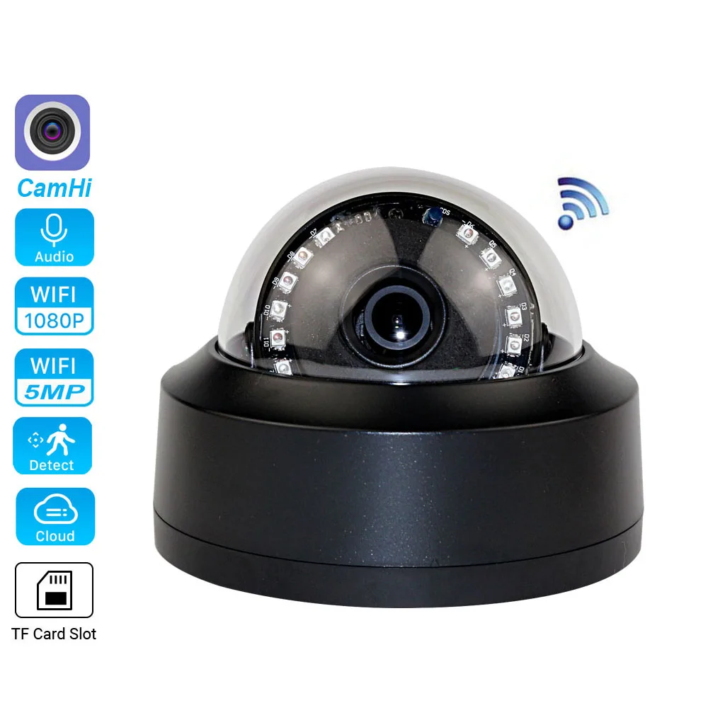 Беспроводная IP-камера с поддержкой Wi-Fi 1080P 5 Мп | Безопасность и защита
