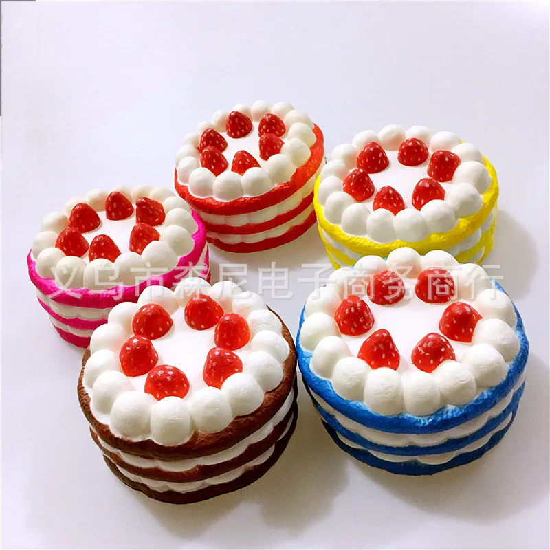 

Squishypu High-quality Imitation with Fragrance Memory Foam Strawberry Cake Bread
