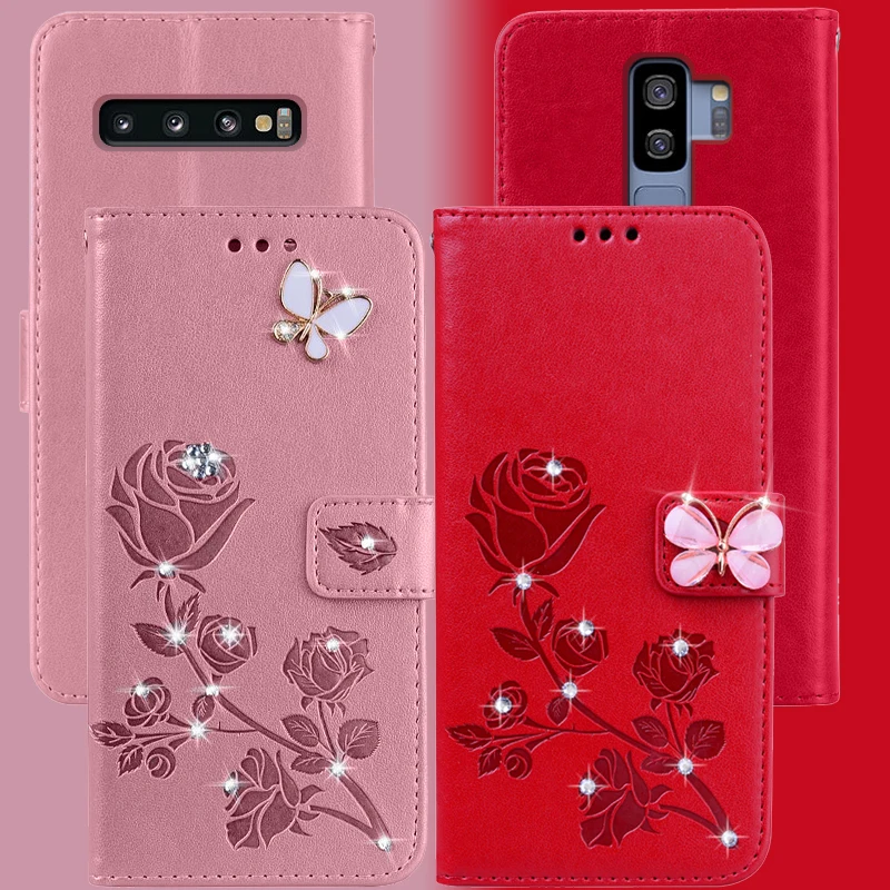 Роскошный кожаный чехол для Samsung Galaxy S10 S8 S9 Plus S10E S6 S7 Edge Lite A6 A8 J4 J6 2018 J2 Prime | Мобильные
