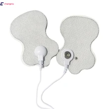 100 шт/партия(50 пар) Хорошее качество белые нетканые электродные накладки для цифровой миостимулятор иглоукалывание, массажер