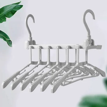 

1PC Multi-functional Clothes Rack Foldable Clothes Hangers Telescopic Clothing Storage Hanger Household Wardrobe Storage Hanger