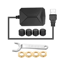 Система контроля давления в шинах для Android навигации с 4 внешними датчиками в реальном времени дисплей 4 шины температура давления