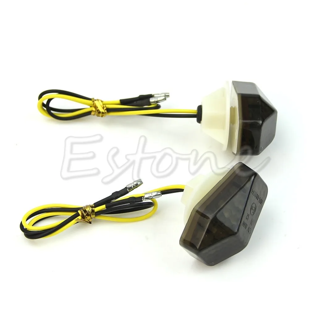 

HOT 2X Motorcycle 15LED Smoke Flush Mount Turn Signal Light Blinker For Yamaha