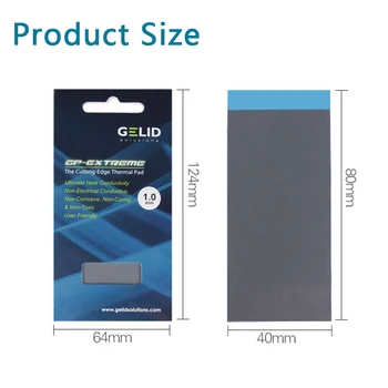 

Thermal Mad GELID Notobook Heat Dissipation Silicone Pat For North South Bridge 12W/mk 80x40mm 0.5/1.0/1.5/2.0/3.0mm Thickness