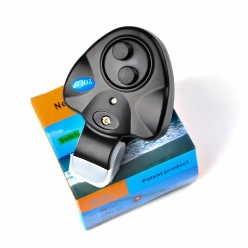 

Fishing Electronic LED Light Alarm Bell Clip Fishing Rod Black Board Fishing Accessories...