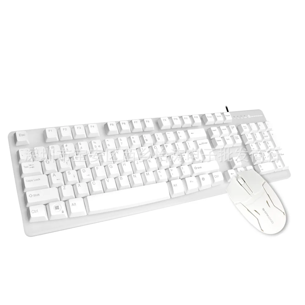 

U + U-Keyboard And Mouse Set Suspension Key Cap Machinery Handfeel Computer Keyboard Cable Office Keyboard And Mouse Kit Wholesa