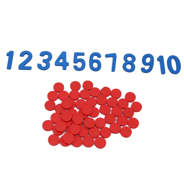 New Wooden Montessori Teaching Aid Counting Digital Numeric Bargaining Chip Education Toys Building Intelligence Blocks 3