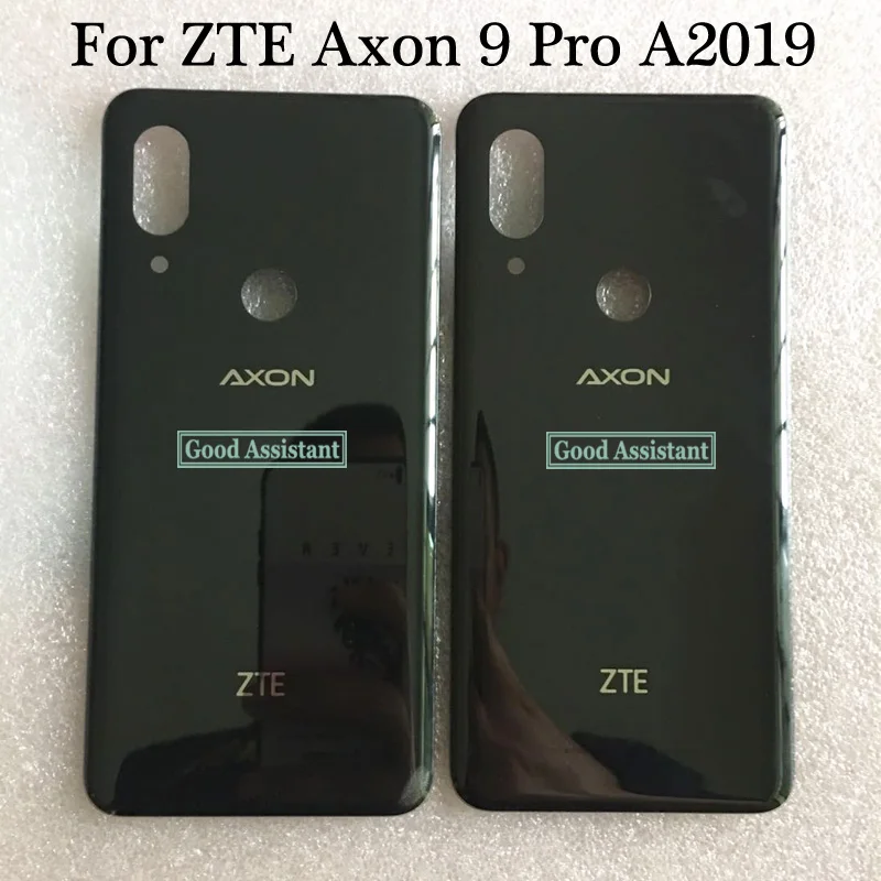 Черный 6,2 дюйма для zte Axon 9 Pro A2019 A2019G задняя крышка батарейного отсека, корпус, чехол на заднее стекло, запасные части