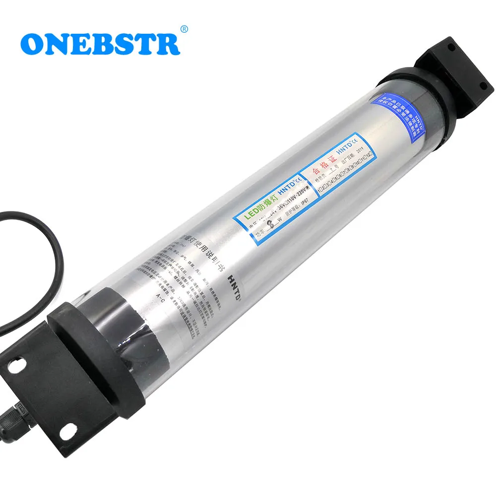 Oficina à Prova de Óleo Luz à Prova de Explosão à Prova Hntd Fresagem Máquina Ferramenta Dexplosion Água Trabalhando Longa Lâmpada Torno Dc24v - Ac220v Td40 Led Cnc - Imagem 2