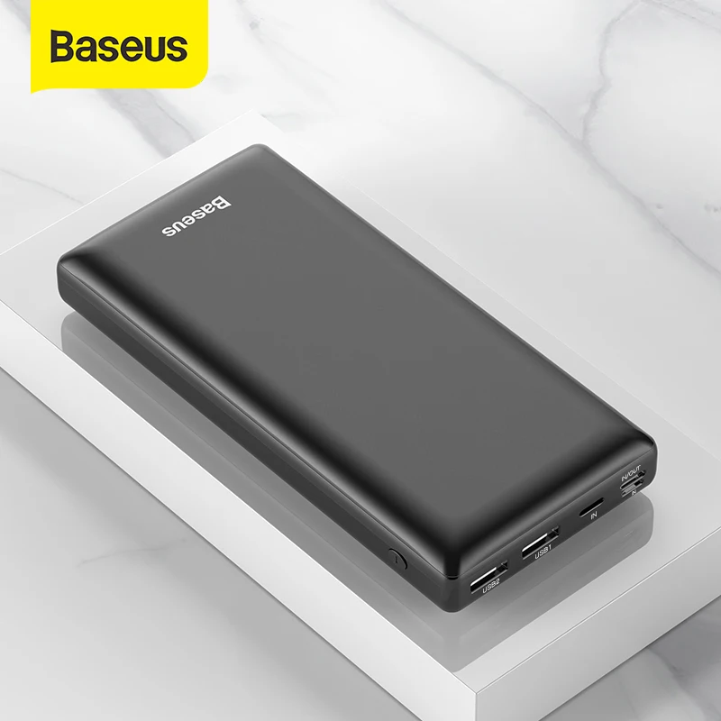 Baseus 30000mAh Power Bank USB PD Fast Charging Powerbank Portable External Battery Charger with Two-way Quick Charge For Phone afbeelding