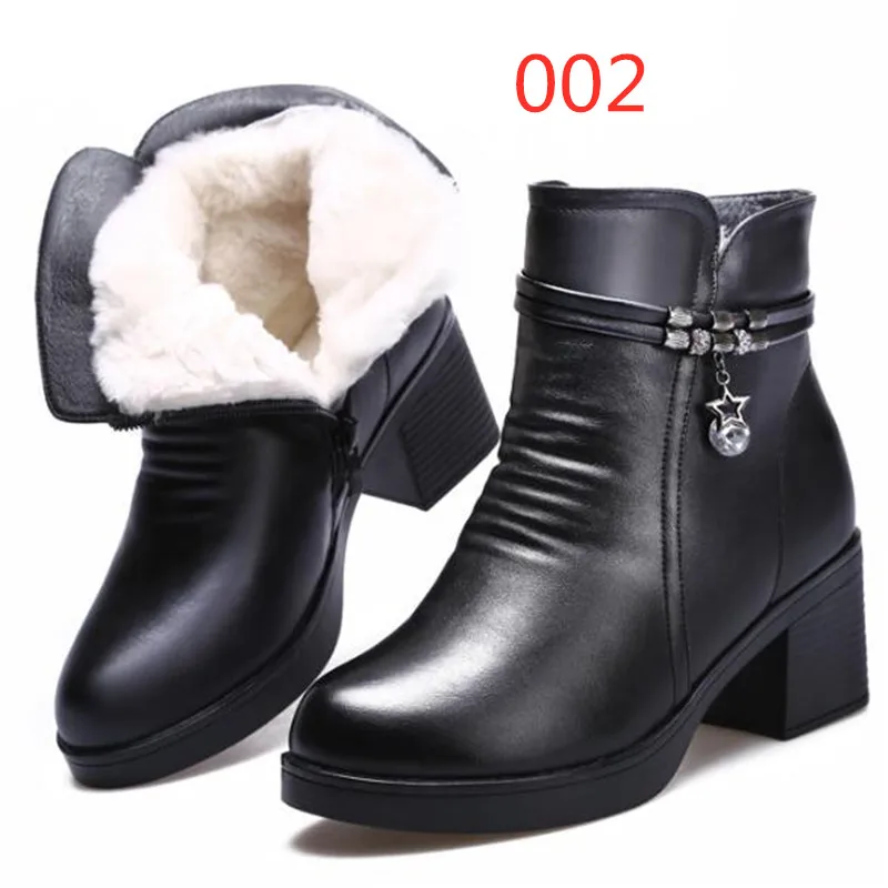 Skup Zxryxgs buty damskie buty zimowe buty 2019 nowe modne buty ciepła wełna zimowe buty śniegowe buty z prawdziwej skóry kobieta buty