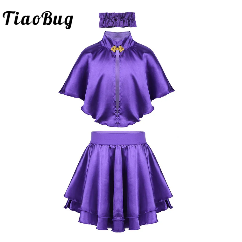 purple cape dress