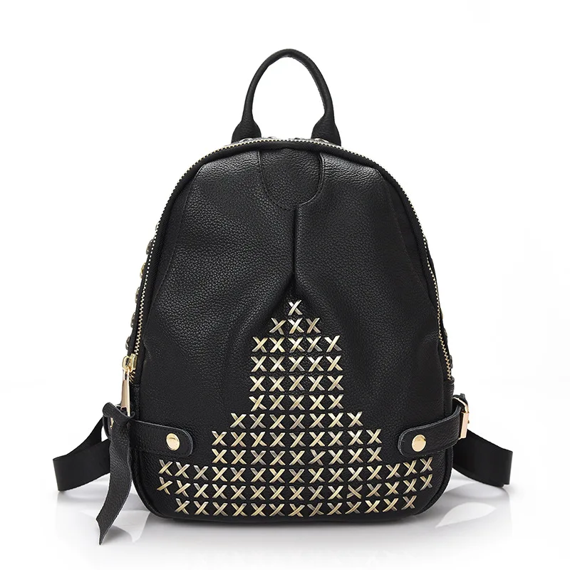 

Manufacturers Hot Sales Oxford Cloth Rivet Backpack WOMEN'S Bag Creative Fashion Korean-style Travel Backpack a Generation of Fa