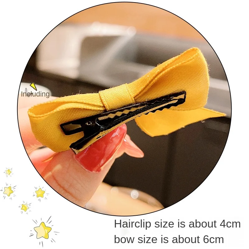 2PCS/onePair Bow Headgear Cute Sweet Little Girl Hair Accessories Summer Girls Net Red Clips Baby Hairpins Children Hair Clips 2PCS/onePair Bow Headgear Cute Sweet Little Girl Hair Accessories Summer Girls Net Red Clips Baby Hairpins Children Hair Clips