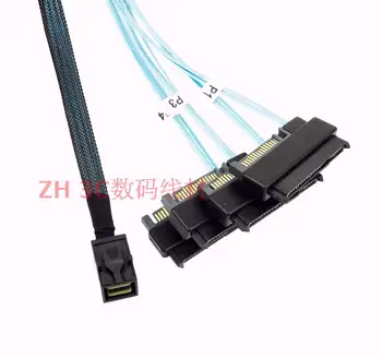 

1 Drag 4 Mini SAS Line SFF8643 to 4SAS 29P 8482 Server 12G Hard Drive Data Cable