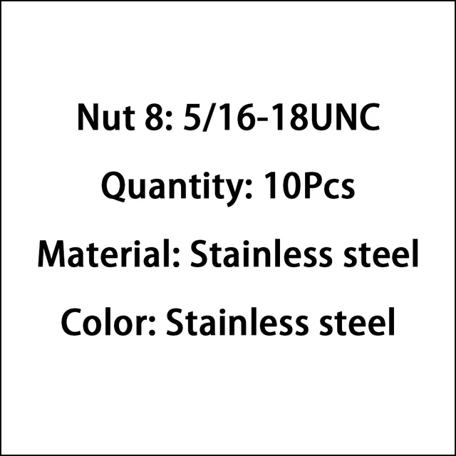 Nut 8 (10Pcs)