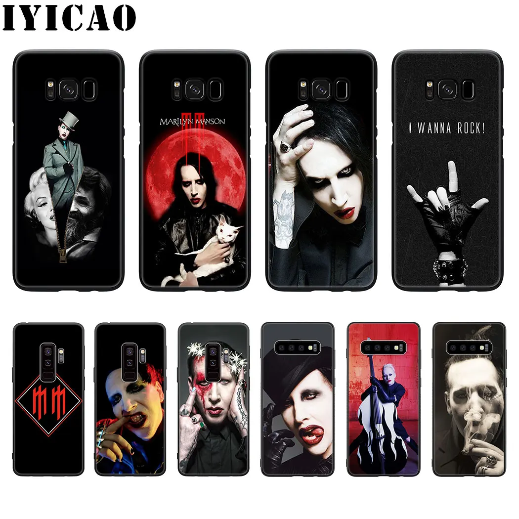 Мягкий силиконовый чехол Marilyn Manson для Samsung Galaxy S20 S10 S9 S8 Lite Plus Ultra S10E S6 S7 Edge из ТПУ
