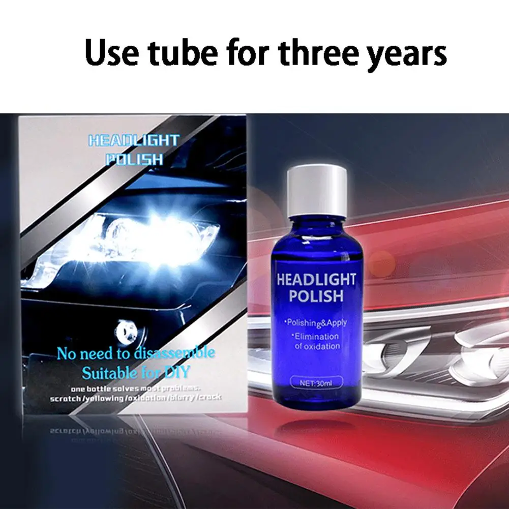 10ML Car Headlight Polish Scratch Renovation Agent Polishing Coat Cars Care Auto Coating Repair Liquid Car Styling