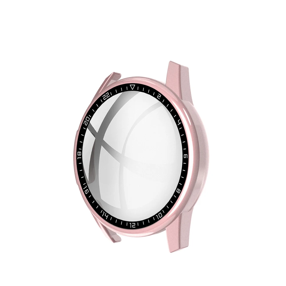 Tempered Glass Cover PC Dial Scale Protective Case For Huawei Watch GT 2 46mm Shell Screen Protector Smart Watch Accessories 